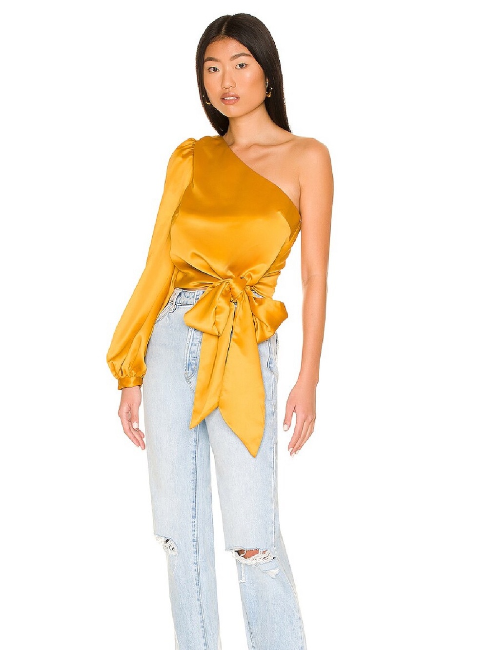 Lovers & Friends KENDALL BLOUSE in Mustard Yellow NWT